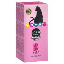 Cosma Mini Jelly Cups 6 x 25 g pour chat - lot mixte