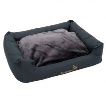 Sleepy Time Dog Bed - Grey - 80 x 65 x 30 cm (L x W x H)
