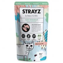 6x 85g STRAYZ Bio Pouch Zalm & Broccoli Nat Kattenvoer
