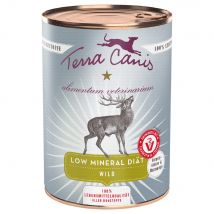 6x 400g Terra Canis Alimentum Veterinarium Mineraalarm Dieet Wilde Hondenvoer Nat