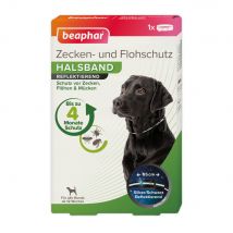 beaphar Collar reflectante antigarrapatas y antipulgas para perros - 2 x aprox. 65 cm de circunferencia del cuello - Pack Ahorro