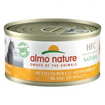 Almo Nature comida húmeda para gatos 24 x 70 g - Pack Ahorro - Pechuga de pollo