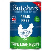 24x 400g Butcher's Original Graanvrij met paté van kip en pens Hondenvoer