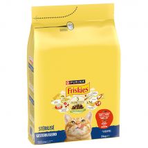 3kg PURINA Friskies Sterilised kattenvoer met rundvlees, kip en groenten natvoer voor katten