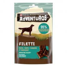 70g Adventuros Filetti PURINA canard friandises pour chien