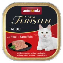 animonda vom Feinsten Adult 64 x 100 g Alimento umido per gatti - Manzo & Patate