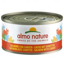 Lot Almo Nature 12 x 70 g - saumon, carottes