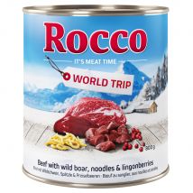 20 + 4 gratis! 24 x 800 g Rocco Umido per Cani - Giramondo Austria: Cinghiale, Spätzle e Mirtilli rossi
