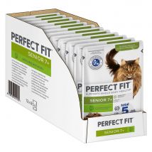 Perfect Fit Senior en bolsitas para gatos - Pavo y zanahorias 12 x 85 g