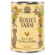 Rosie's Farm Adult 24 x 400 g Alimento umido per cani - Pollo & Tacchino