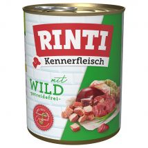 RINTI Kennerfleisch 24 x 800 g Alimento umido per cani - Selvaggina