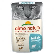 Almo Nature Holistic Urinary Help  umido gatto - Set %: 24 x 70 g Pollo