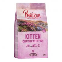 2,5kg Purizon Kitten poulet, poisson sans céréales - Croquettes pour chat
