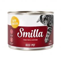 Smilla Delizie al Manzo 18 x 200 g Alimento umido per gatti - Manzo con Pollo