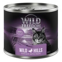 12x200g Adult Wild Hills Eend & Kip Wild Freedom Kattenvoer