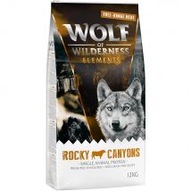 Wolf of Wilderness "Rocky Canyons" bœuf élevé en liberté - sans céréales - 12 kg