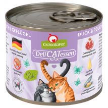 GranataPet DeliCatessen 6 x 200 g Alimento umido per gatti - Anatra & Pollame