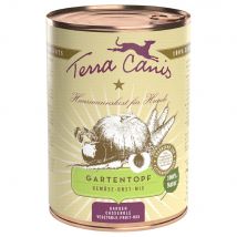 Terra Canis Gartentopf Mix con verdura y fruta - 12 x 400 g  -  Pack Ahorro
