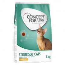 Prezzo speciale! 3 kg Concept for Life Adult - Sterilised Cats Chicken 3 kg