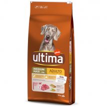 Ultima Medium / Maxi Adult con Manzo Crocchette per cani - 12 kg