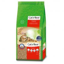 Litière 40L Cat's Best Original / Öko Plus pour chat (environ 17,2 kg)