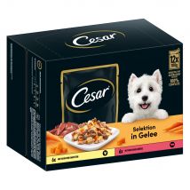 Cesar Sélection en gelée viande et légumes pour chien - 12 x 100 g