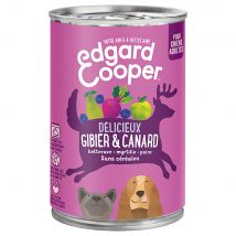 12x400g Edgard & Cooper Adult Graanvrij Wild, Eend - Pâtée pour chien