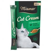 Voordeelpakket: 20x15g Miamor Cat Cream Kip + Groente Kattensnacks