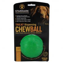 Balle à friandises Starmark Chew Ball pour chien - taille M/L : environ 9 cm de diamètre