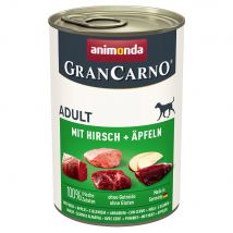 animonda GranCarno Original Adult 6 x 400 g Umido per cane - Cervo & Mela