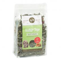 2 x 500 g Mucki Mélange d’herbes «Feuilles et fleurs » pour rongeur et lapin, nourriture pour petits animaux