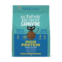 Schesir Born Carnivore High Protein hareng, saumon pour chat - 255 g