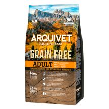 Lot économique : 2x12kg Arquivet Dog Grain Free Dinde nourriture sèche pour chiens