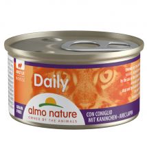 Lot Almo Nature Daily 24 x 85 g - mousse au lapin