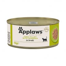 Applaws latas en caldo para gatos 12 x 156 g - Filete de atún y algas