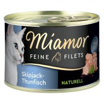 Miamor Delicato Filetto Naturale 6 x 156 g Alimento umido per gatti - Tonnetto striato