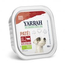 Yarrah Bio alimento biologico Paté 12 x 150 g - Manzo bio con Alga Spirulina bio