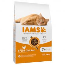 IAMS Dry Cat Food Economy Packs - for Vitality Senior Fresh Chicken (2 x 10kg)
