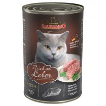 24x400g Rijk aan Lever Leonardo All Meat Kattenvoer