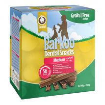 Set risparmio! Barkoo Dental Snack - Ricetta SENZA CEREALI - cani di taglia media 56 pz (1,12 kg)
