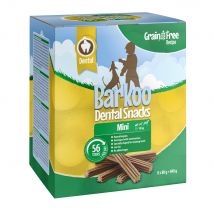 Set risparmio! Barkoo Dental Snack - Ricetta SENZA CEREALI - cani di taglia piccola 56 pz (640 g)