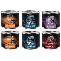 Wild Freedom Adult 12 x 200 g - senza cereali Alimento umido per gatto - Mix 2: Wide Country, Cold River, Farmlands, Wild Hills