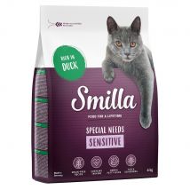 Smilla Adult Sensitive Senza Cereali Anatra Crocchette per gatti - Set %: 2 x 10 kg