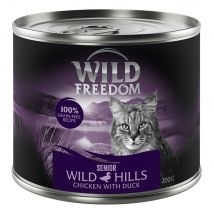 12x200g Senior Wild Hills Eend & Kip Wild Freedom Kattenvoer