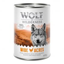 Wolf of Wilderness 6 x 400 g - Wide Acres, poulet