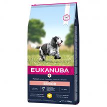 10% korting! 15 kg Eukanuba Droogvoer met kip! - Caring Senior Medium Breed Kip (15 kg)