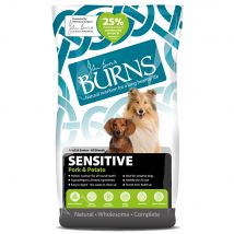 12kg Burns Sensitive+ porc, pomme de terre - Croquettes pour chien
