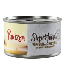 Purizon Superfoods 6 x 140 g - Wild met Haring, Pompoen en Granaatappel