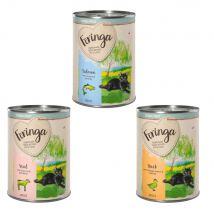 20 + 4 gratis! 24 x Feringa Single / Classic Meat - 24 x 410 g Single Meat Mix II: Anatra, Vitello, Salmone