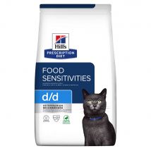 3kg d/d Food Sensitivities canard, petits pois Hill's Prescription Diet - Croquettes pour chat